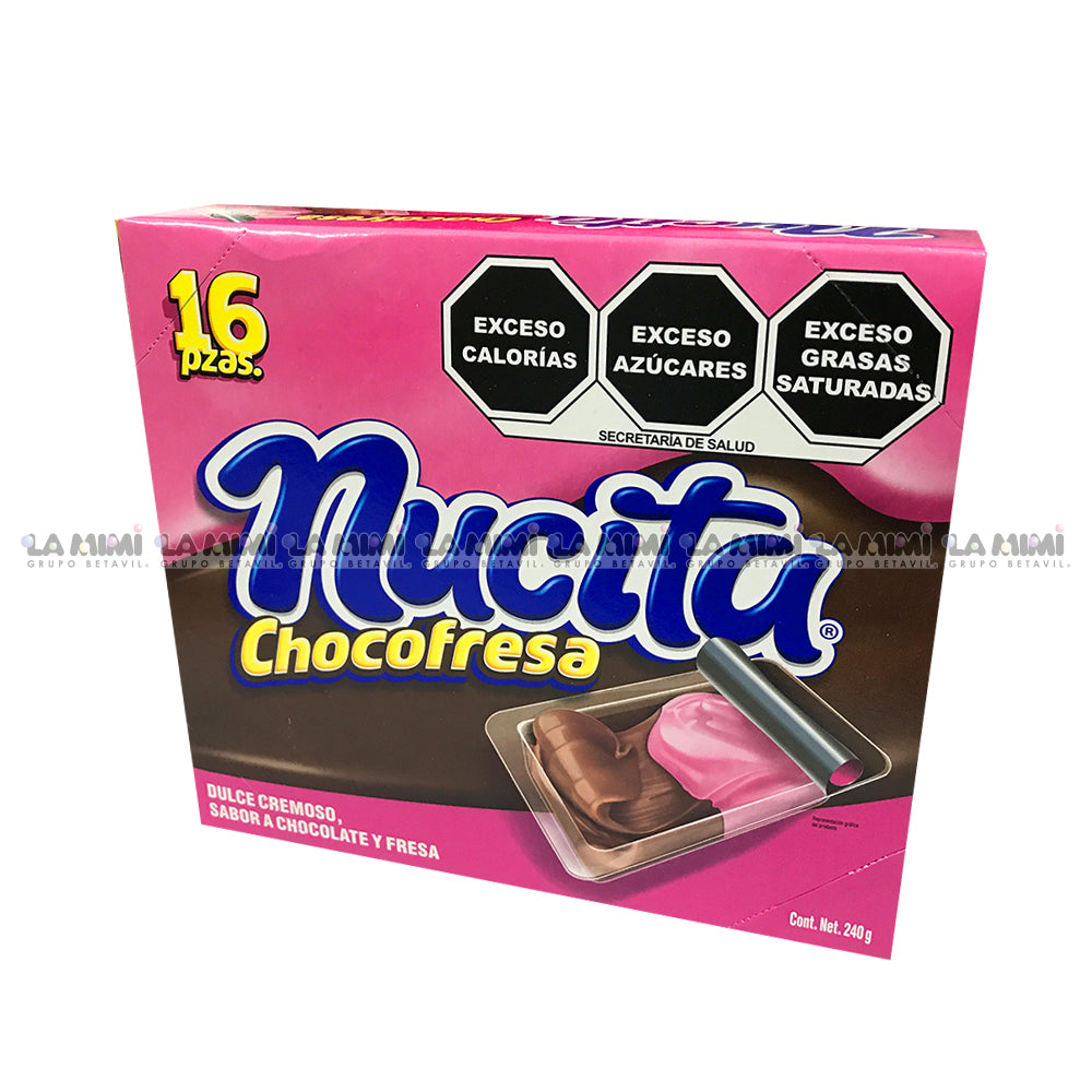 Nucita choco fresa caja c/16 pz