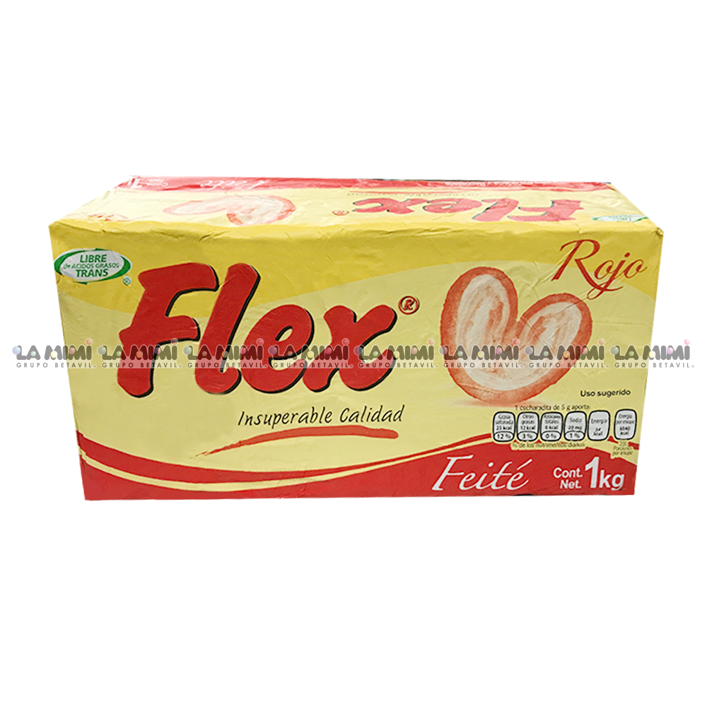 Margarina Flex Feité (Roja) c/1kg (Edo Méx - CDMX)