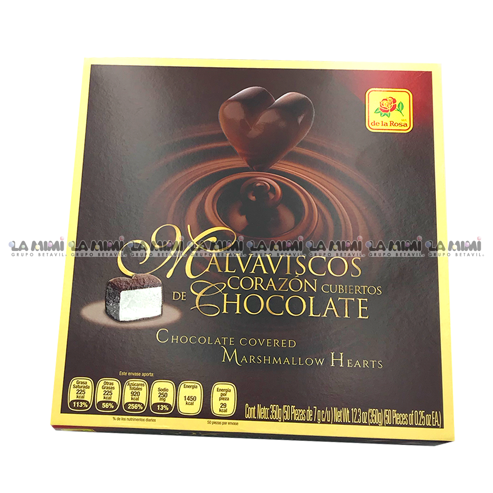 Malvavisco Corazón c/chocolate (Tapón) c/50pz
