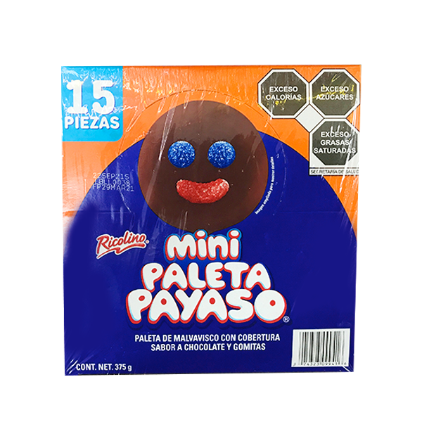Mini Paleta Payaso c/15pz