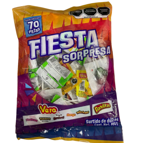 Paquete Fiesta Sorpresa c/800 gr