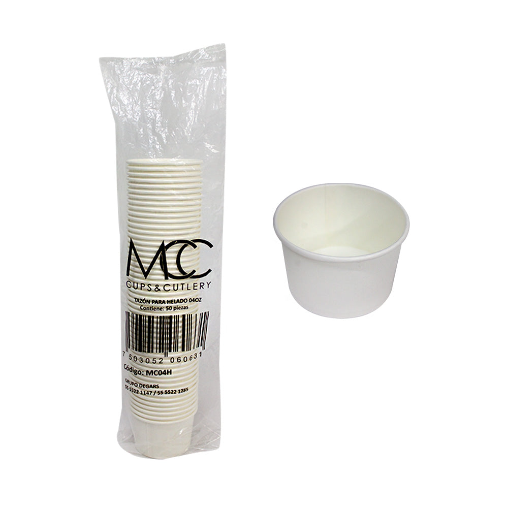 Soufle Carton 4 oz Bco c/50 pz