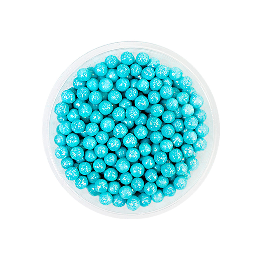 Perla Diamantada Med Azul Celeste Holograma c/100gr