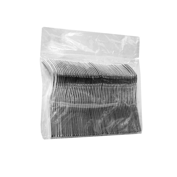 Cuchara Postre Plateada c/50pz