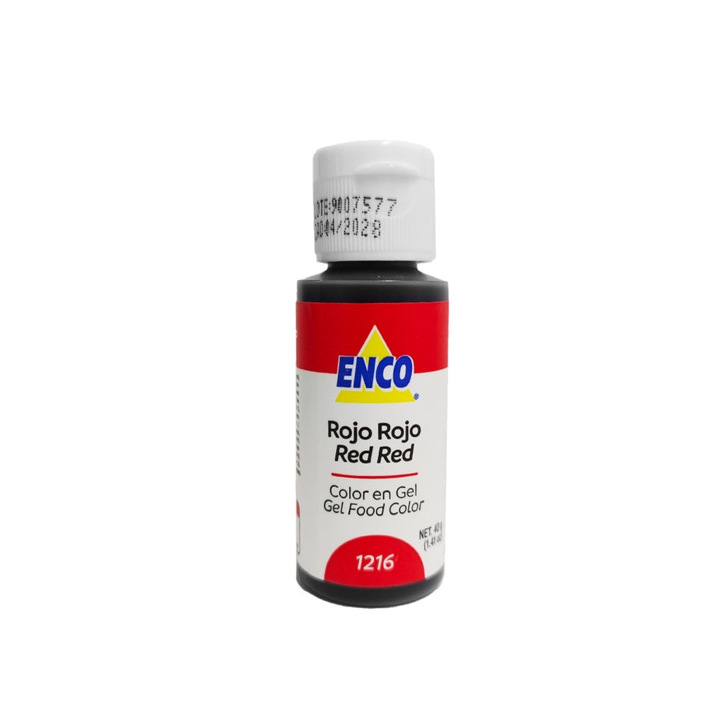 Colorante Rojo Rojo 40gr Gel Enco