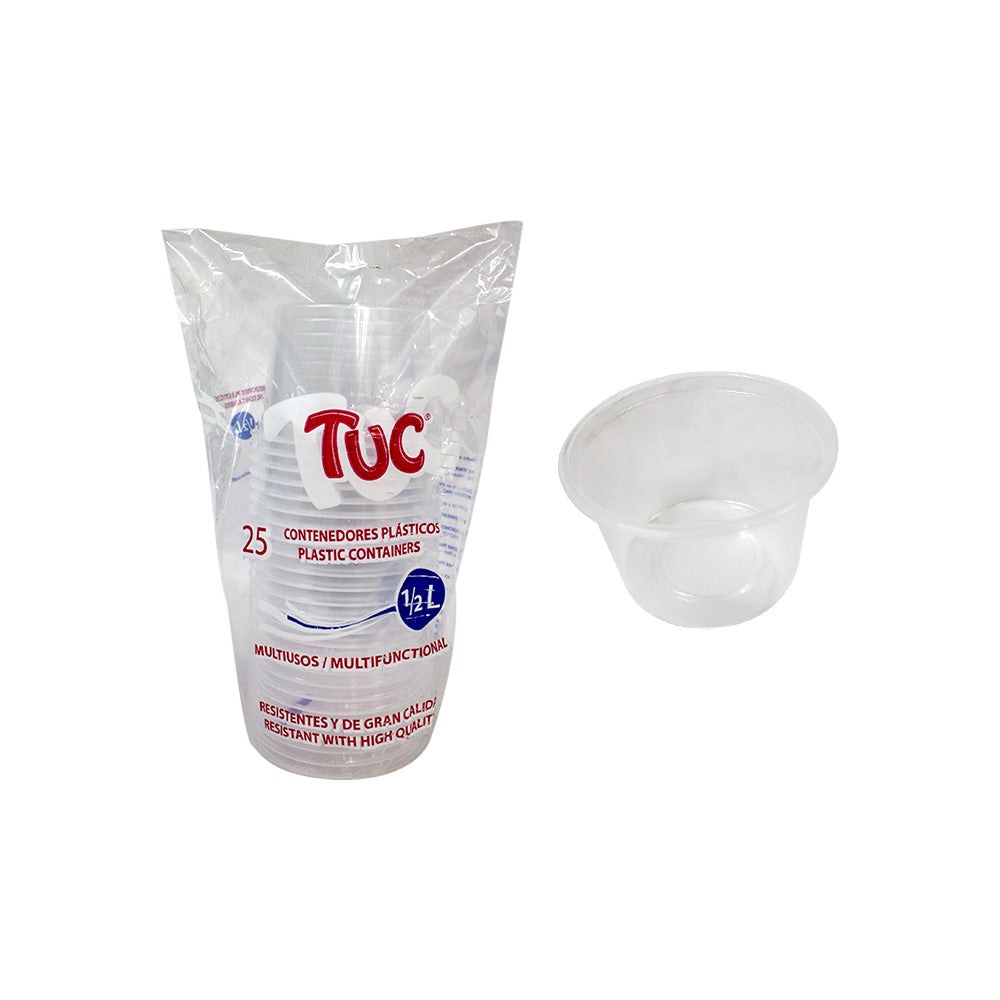 Envase de 1/2 Lt. c/50pz TUC
