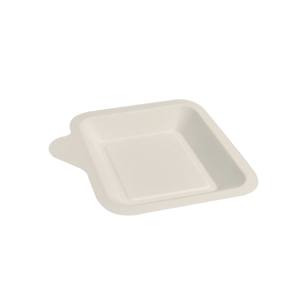 Plato Chico Cuadrado de Caña 20 pz