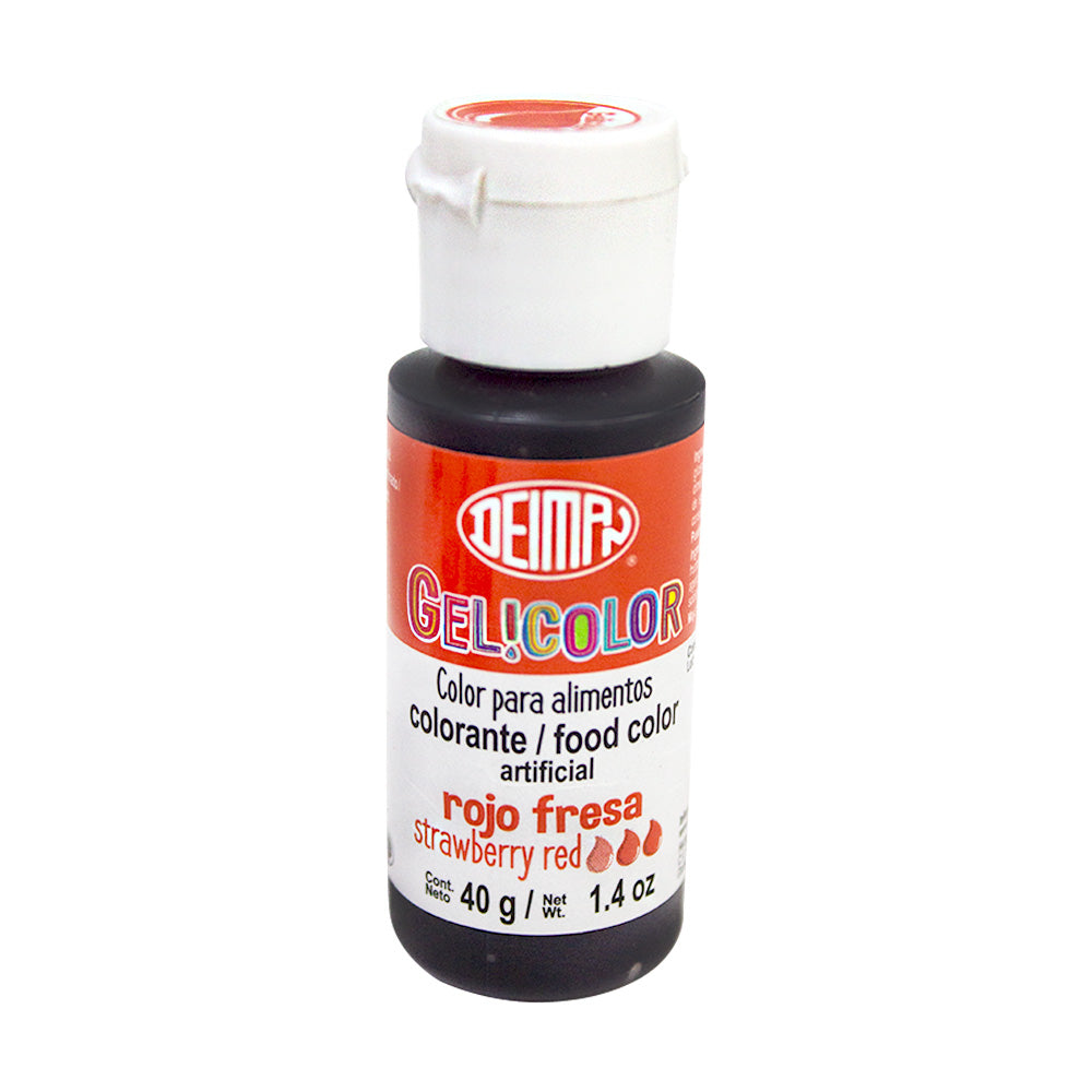 Colorante Rojo Fresa 40gr Gel