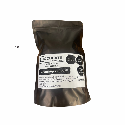 Chocolate Central Gourmet Leche 33 % 1 kg