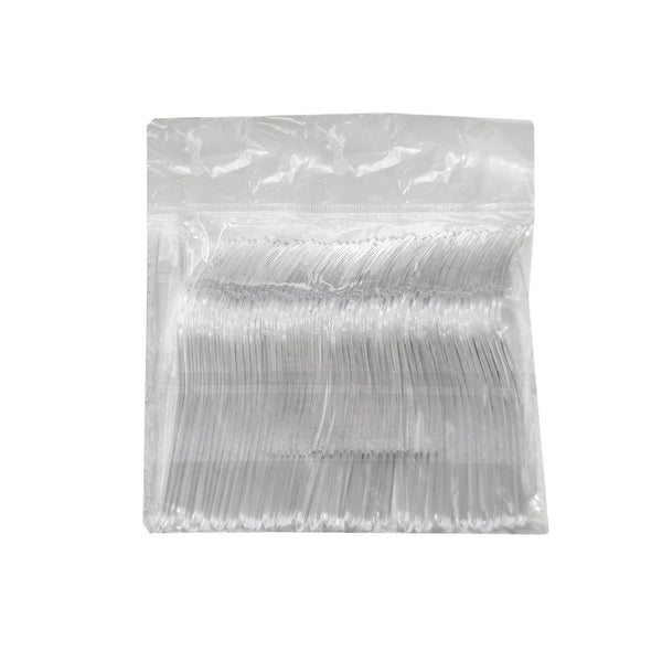 Tenedor Postre Transparente c/50pz