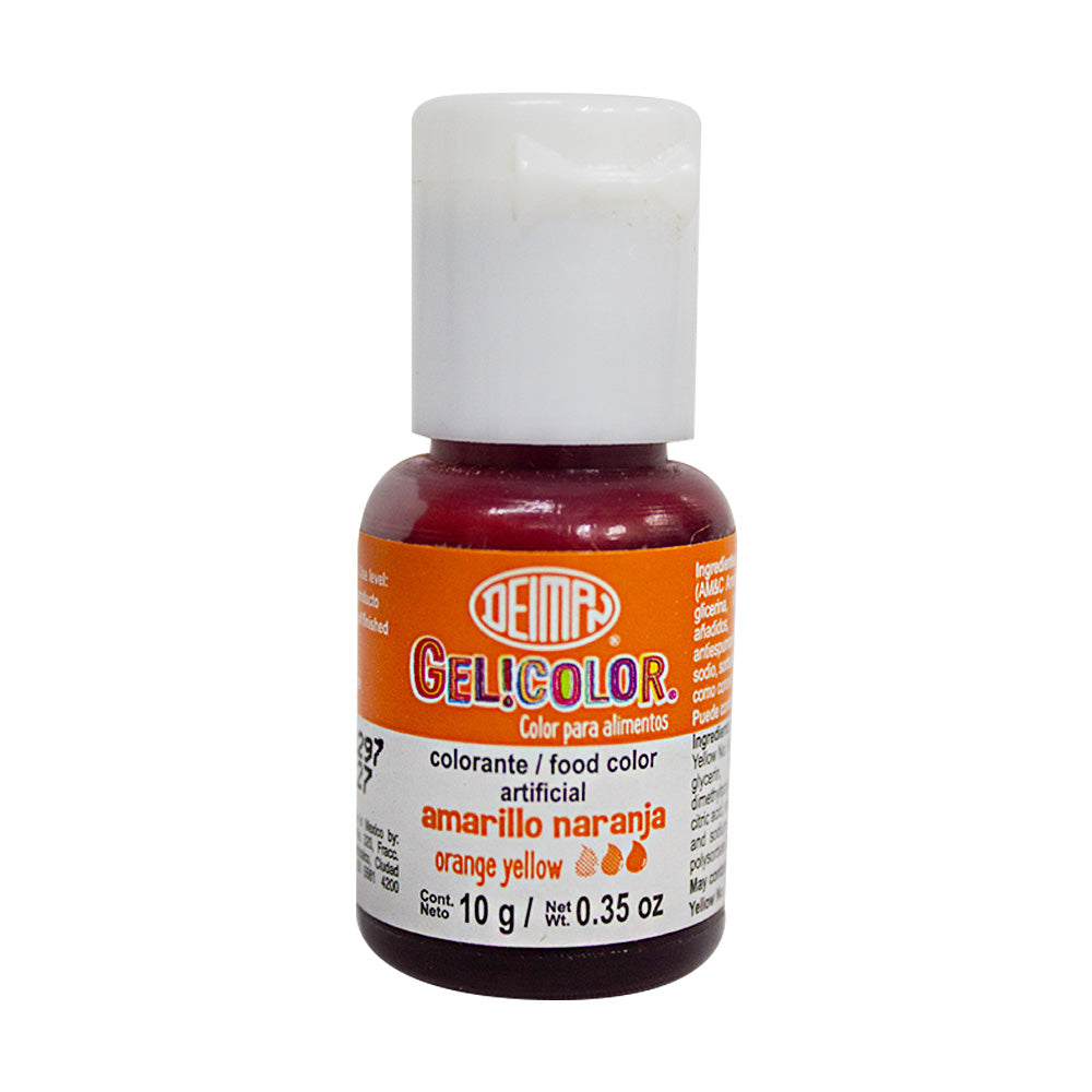 Colorante Amarillo Naranja 10 gr gel