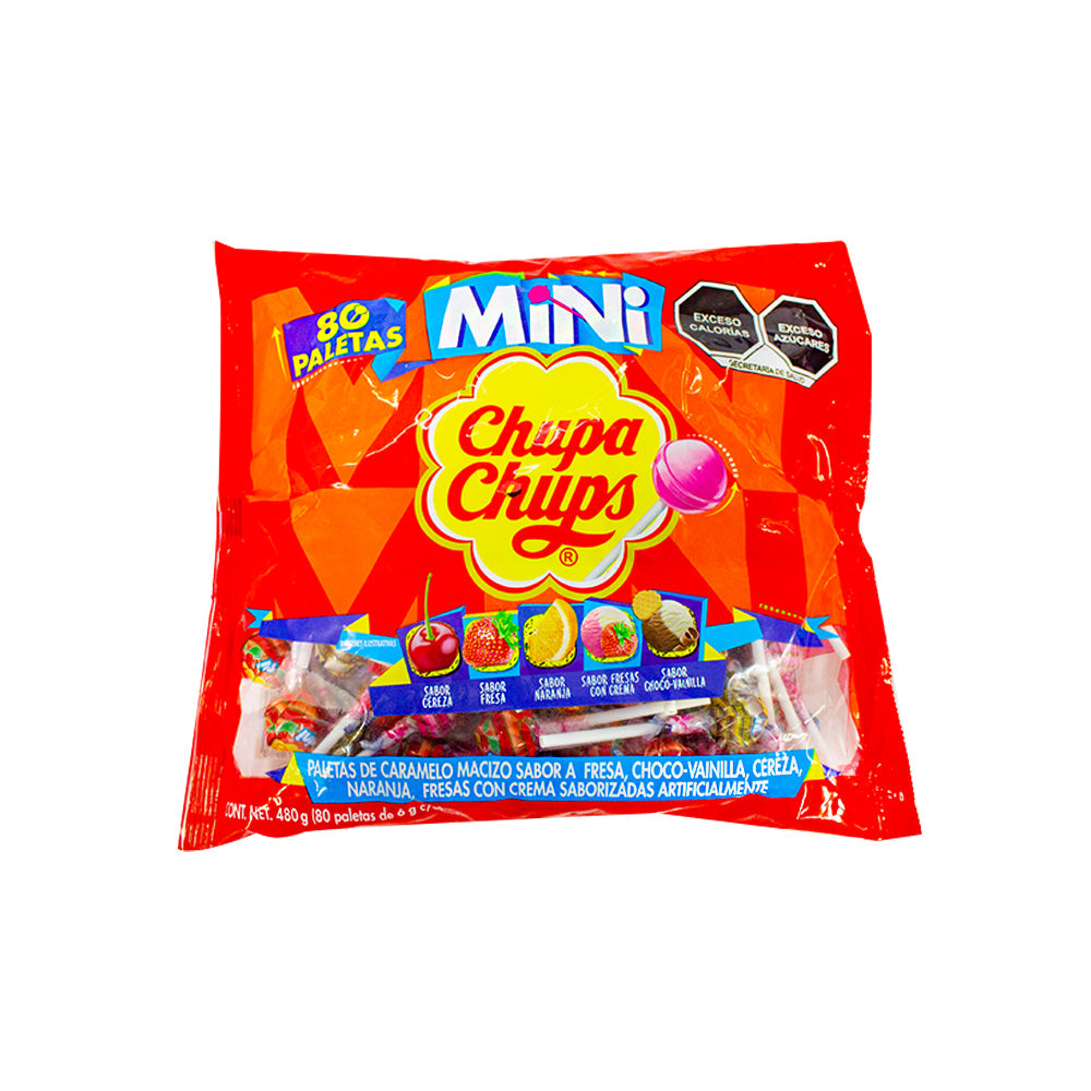 Mini chupa chups c/80 pz