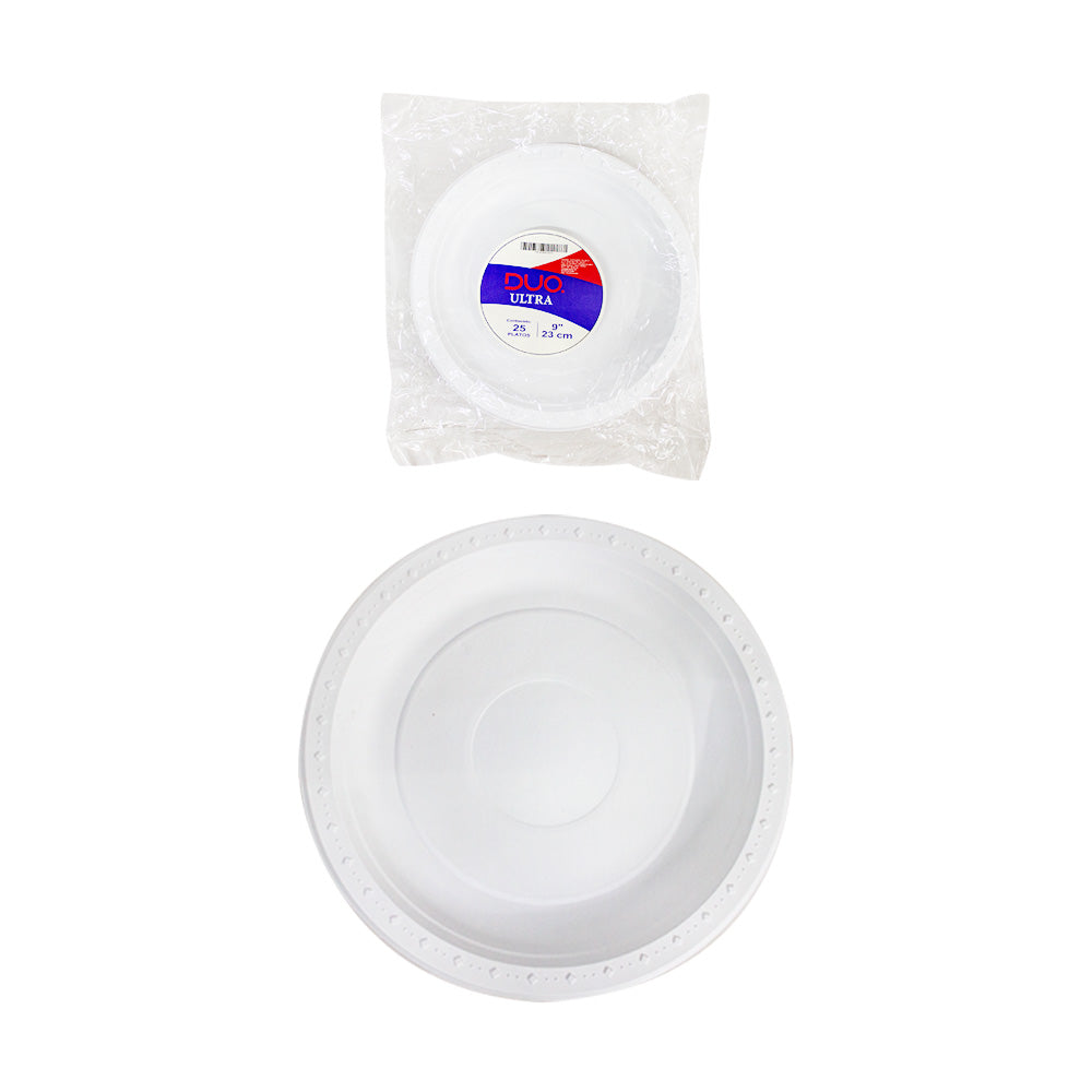 Plato Grande Desechable  c/25pz