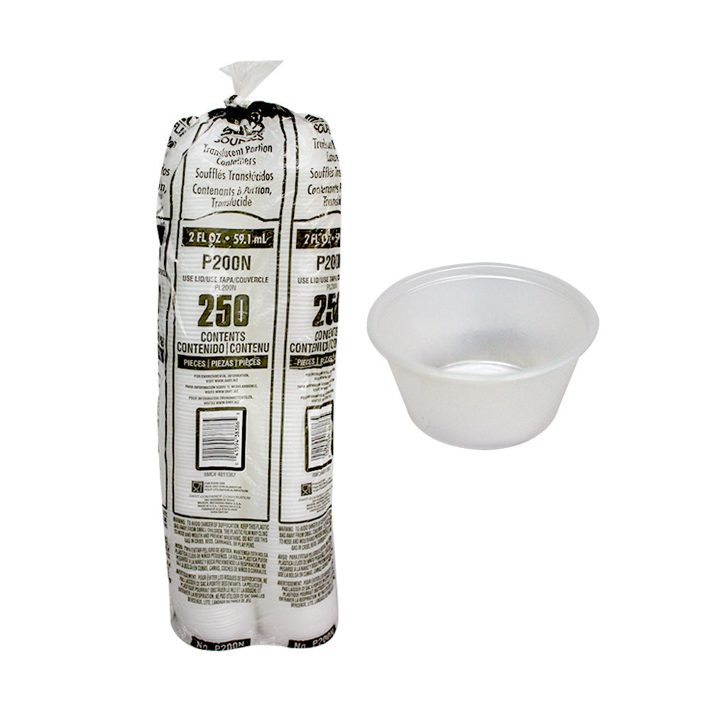 Vaso souffle P200 desechable 2oz C/250PZ P200
