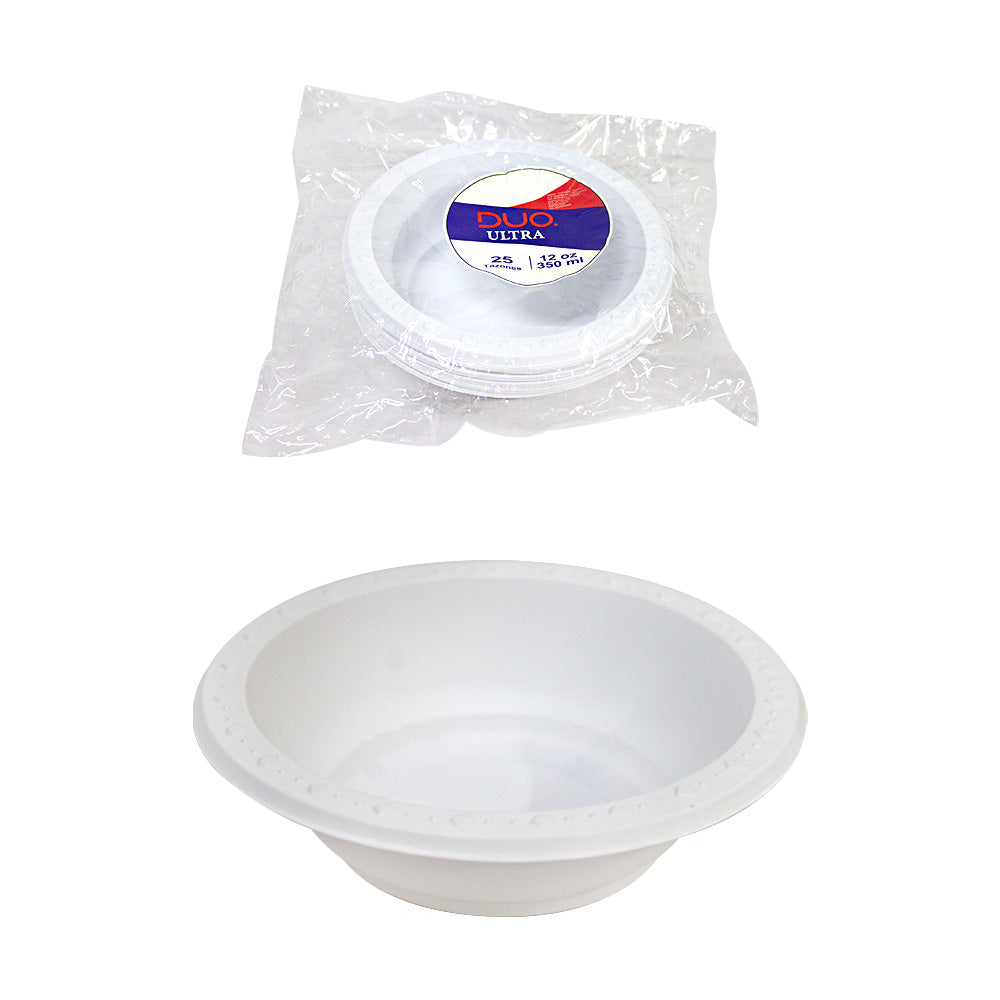 Plato Hondo Desechable 350 ml c/25 pz – La Mimi
