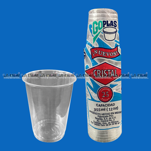 Vaso Desechable 12C / c/25pz (Edo Méx - CDMX)