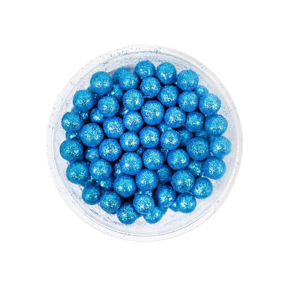 Perla Diamantada Grande Azul Celeste c/100 gr