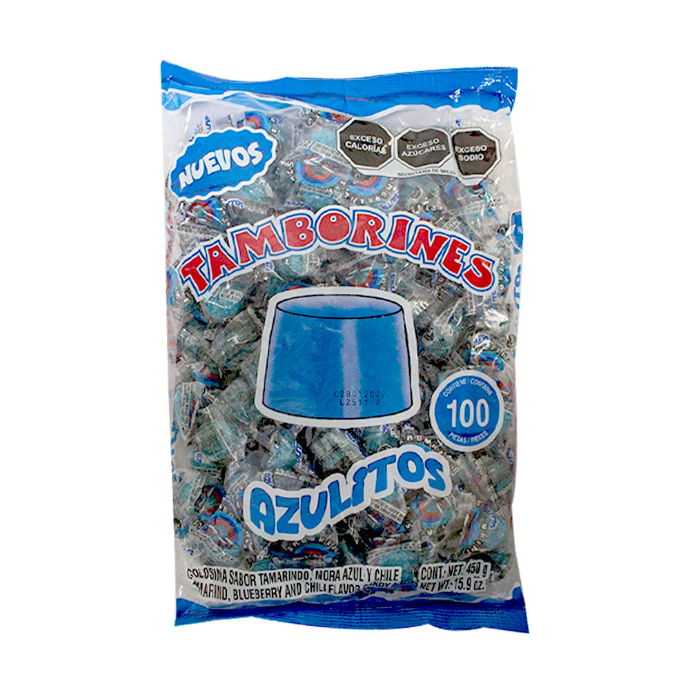 Tamborines Azulitos c/100 pz
