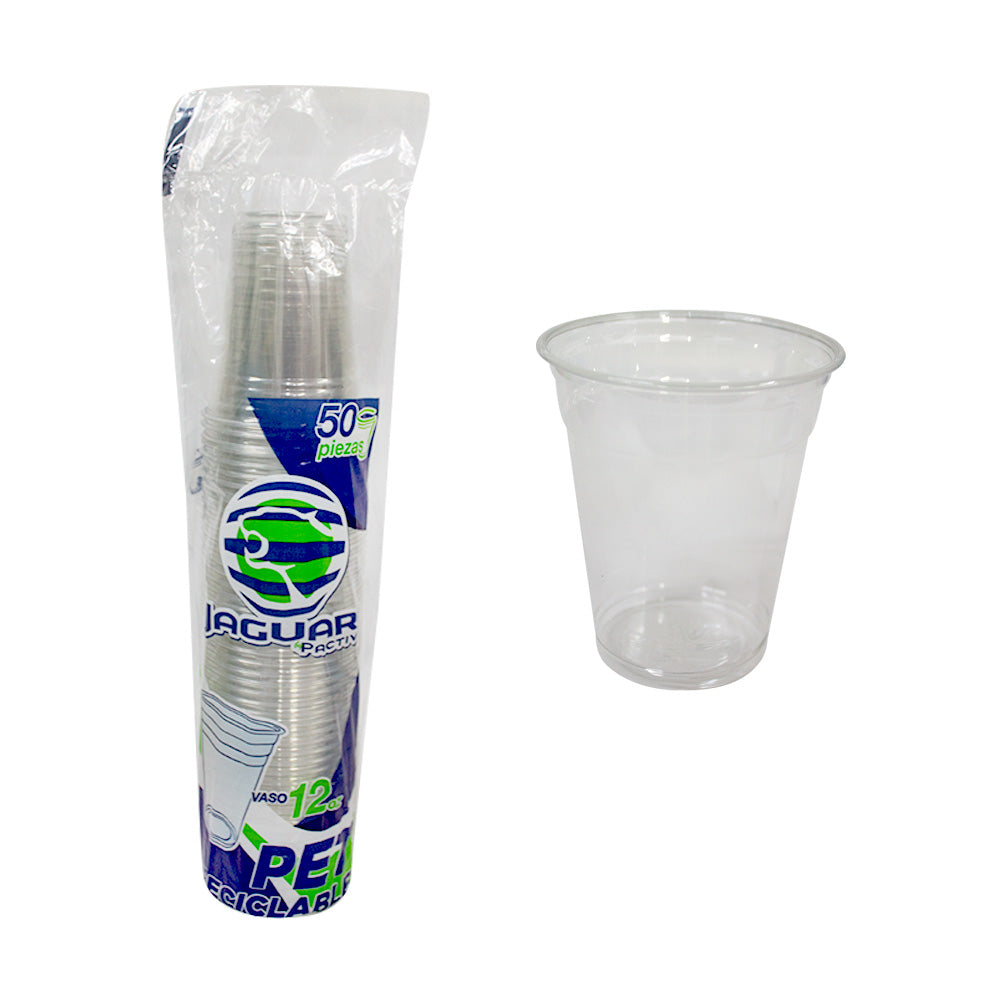 Vaso PET #12 OZ Jaguar c/50PZ