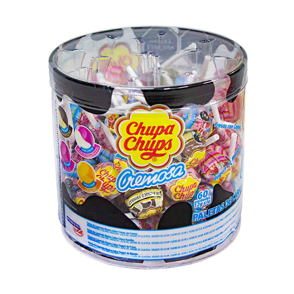 Chupa Chups Cremoso Vitrolero 60-Pieces Pack Count