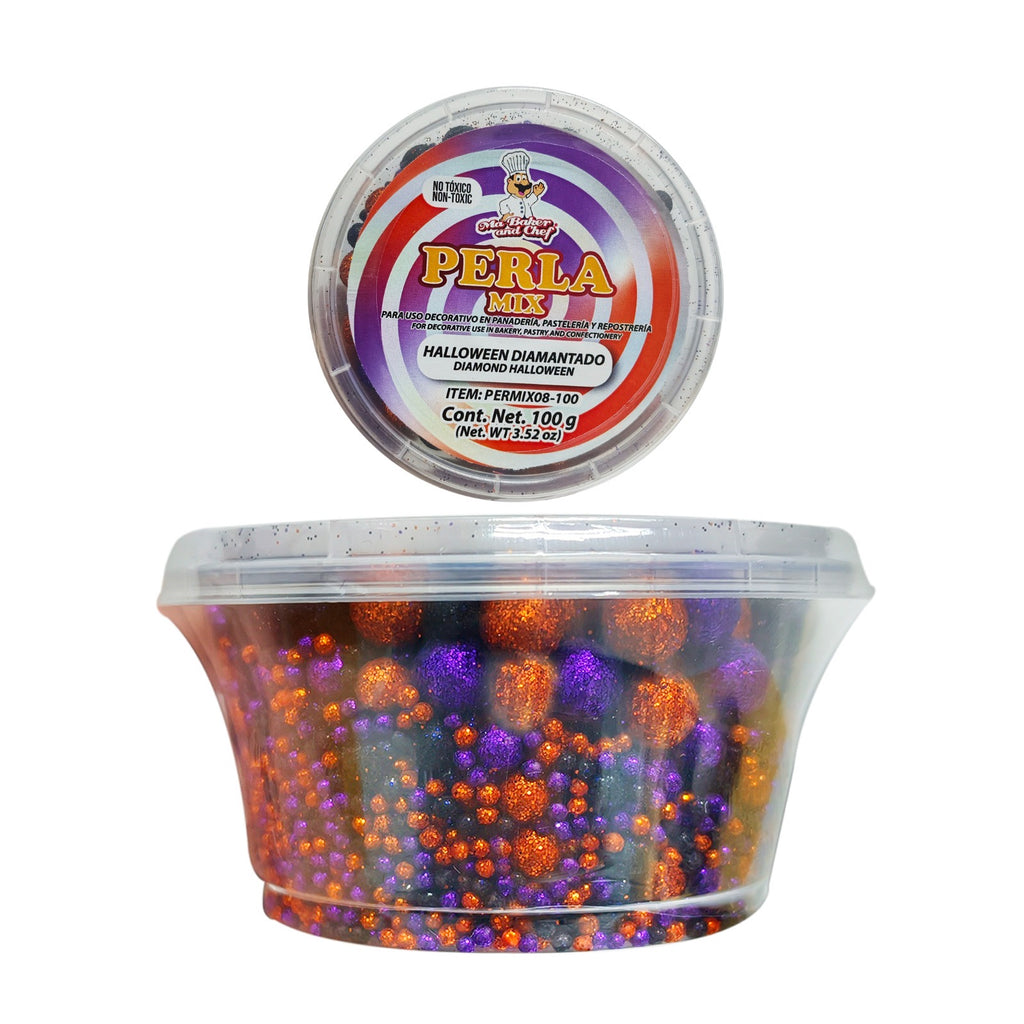 Perla Diamantada Halloween c/100 gr