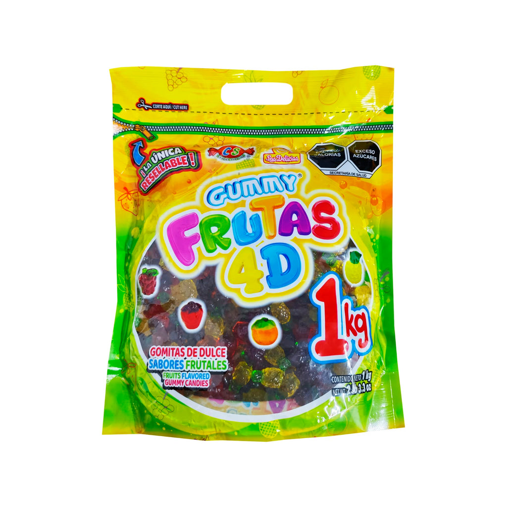 Gummy Frutas 4D 1 KG