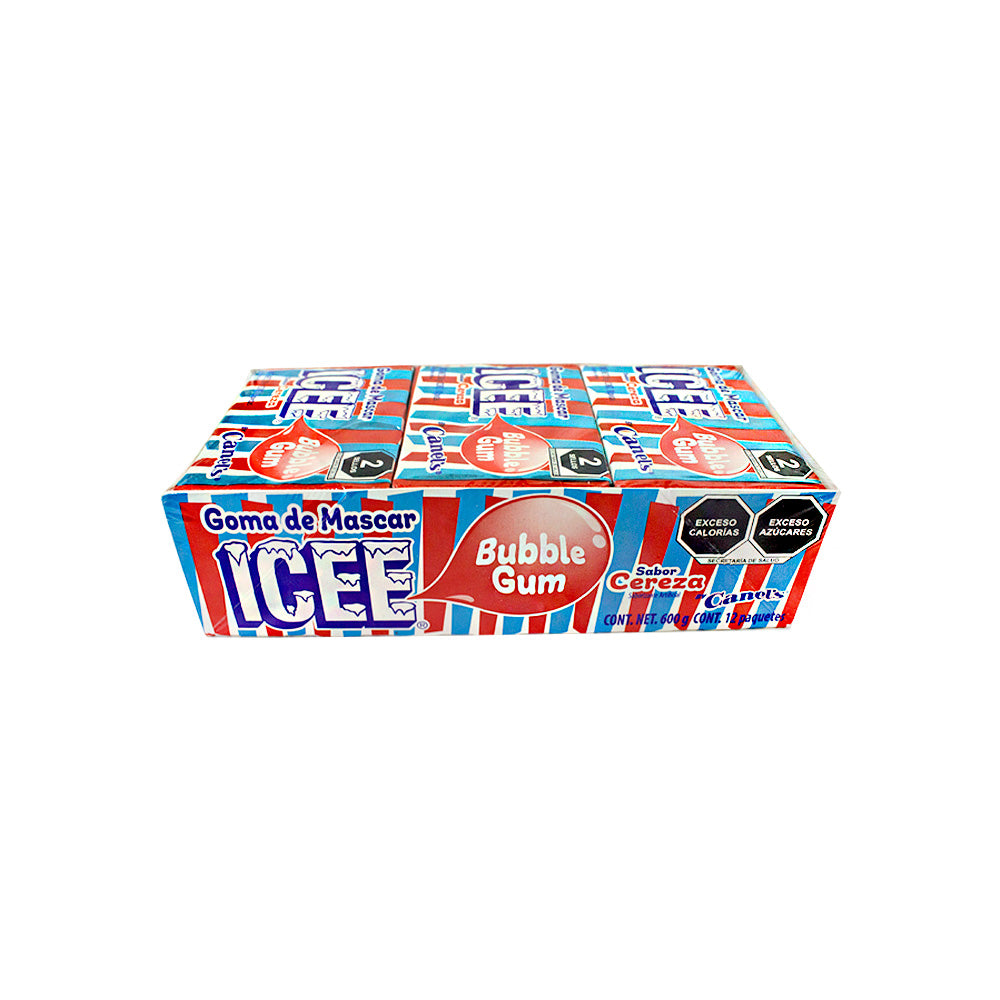 Icee Goma de Mascar Cereza 12 pz