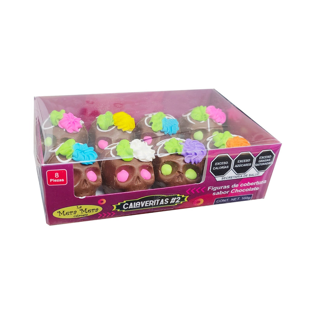 Calavera de chocolate 8 pz