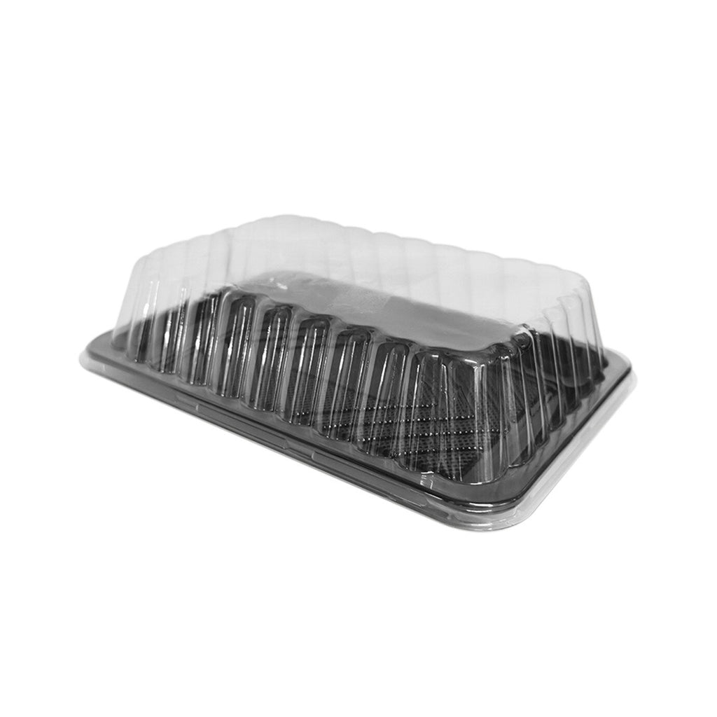 Domo Rectangular Chico Negro Pet 5 pz