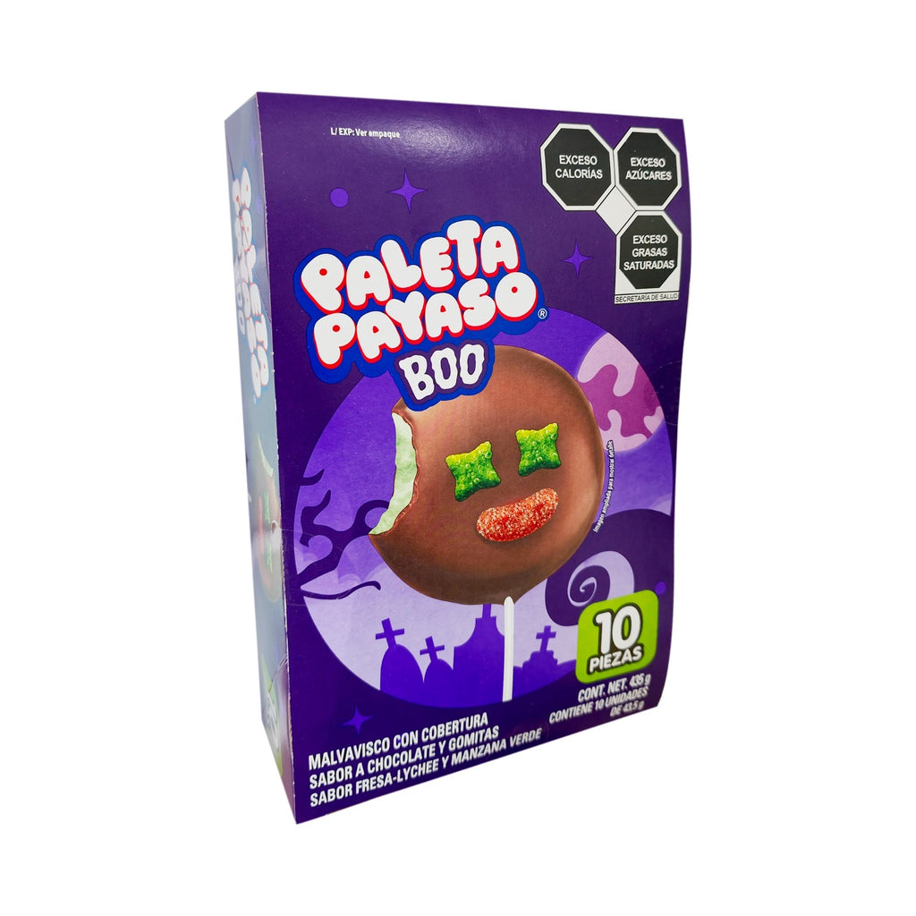 Paleta Payaso BOO c/10 pz