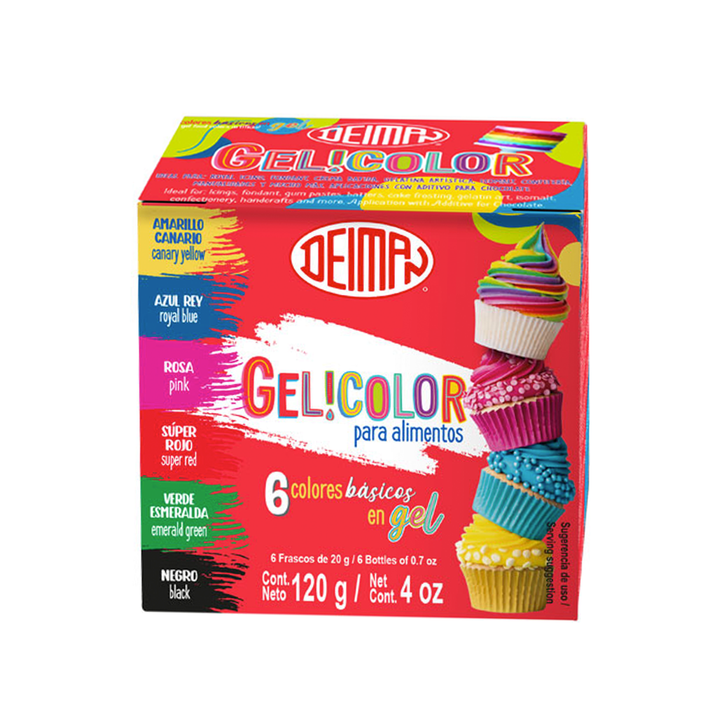 Cajilla Multicolor en Gel  6 pz