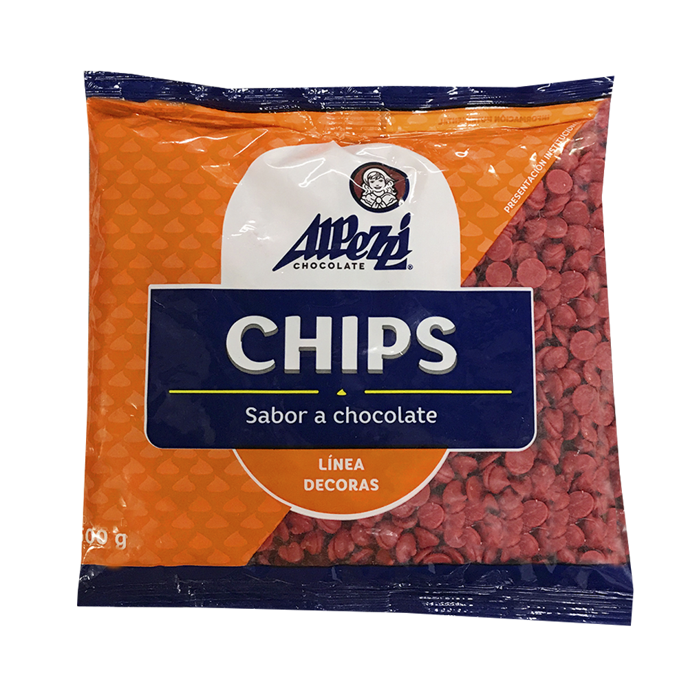 Chispas sabor chocolate color Rojo c/500gr