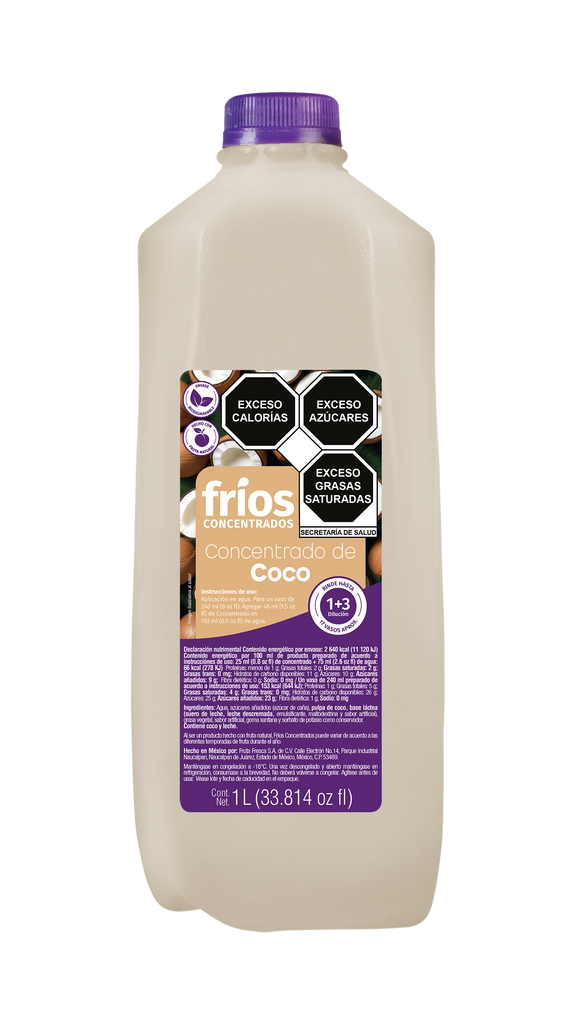 Concentrado Coco Fríos 1 lt (Edo Méx - CDMX)