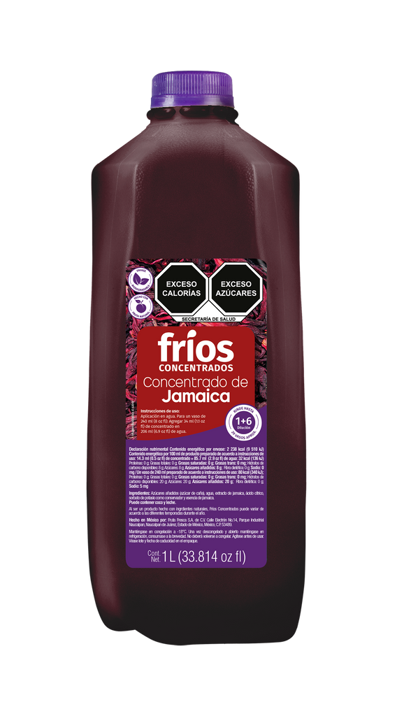 Concentrado Jamaica Fríos 1 lt (Edo Méx - CDMX)