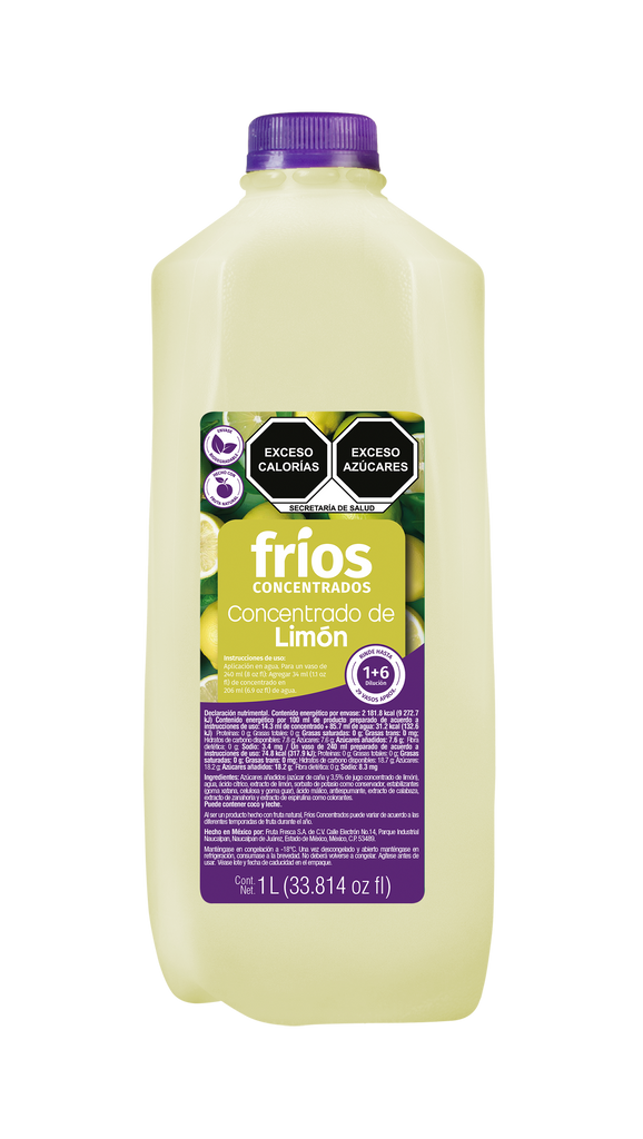 Concentrado Limon Agrio Fríos 1 LT(Edo Méx - CDMX)