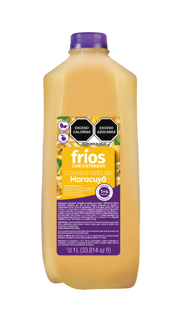Concentrado Maracuya Fríos 1 lt (Edo Méx - CDMX)