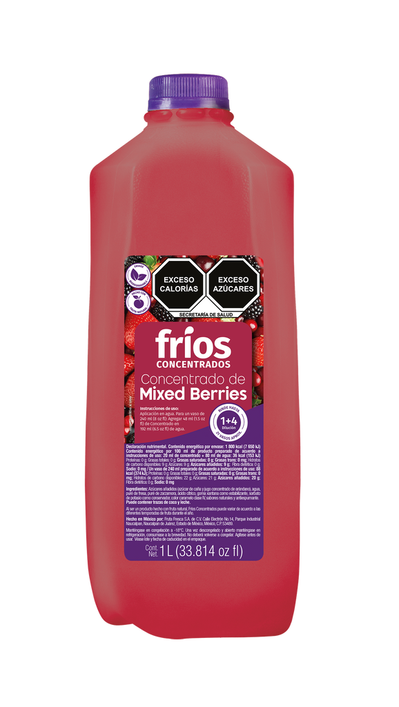 Concentrado Mixed Berries Fríos 1 lt (Edo Méx - CDMX)