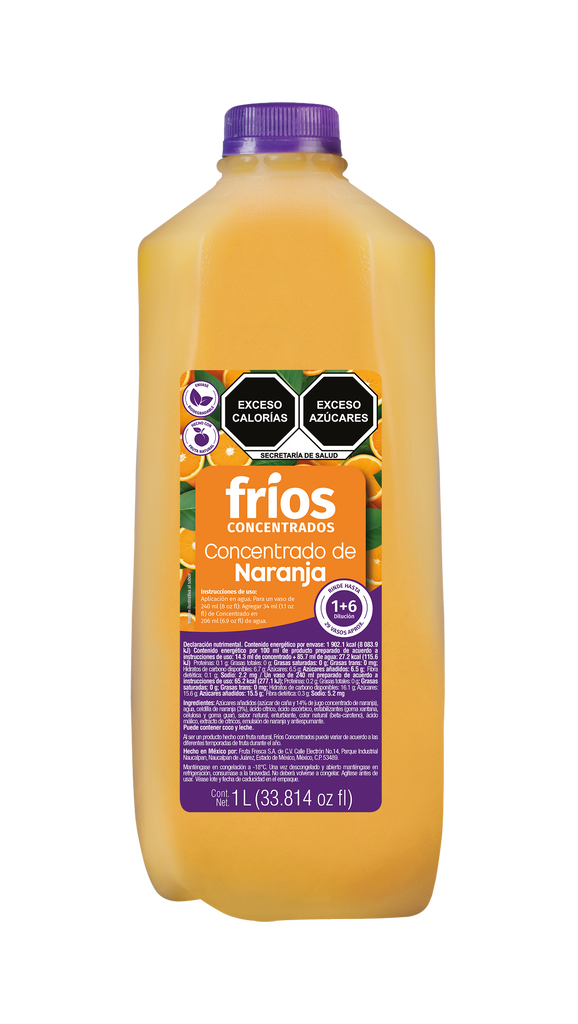 Concentrado Naranja Fríos 1 lt (Edo Méx - CDMX)