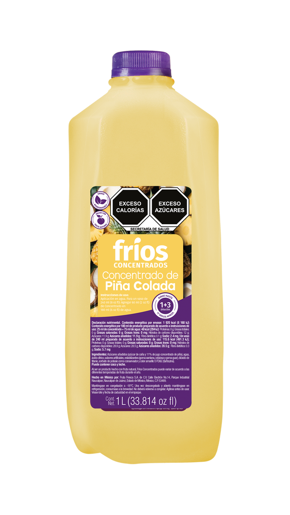 Concentrado Pina Colada Fríos 1 lt (Edo Méx - CDMX)