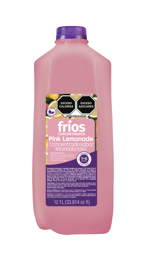 Concentrado Limonada Rosa Fríos 1 lt (Edo Méx - CDMX)