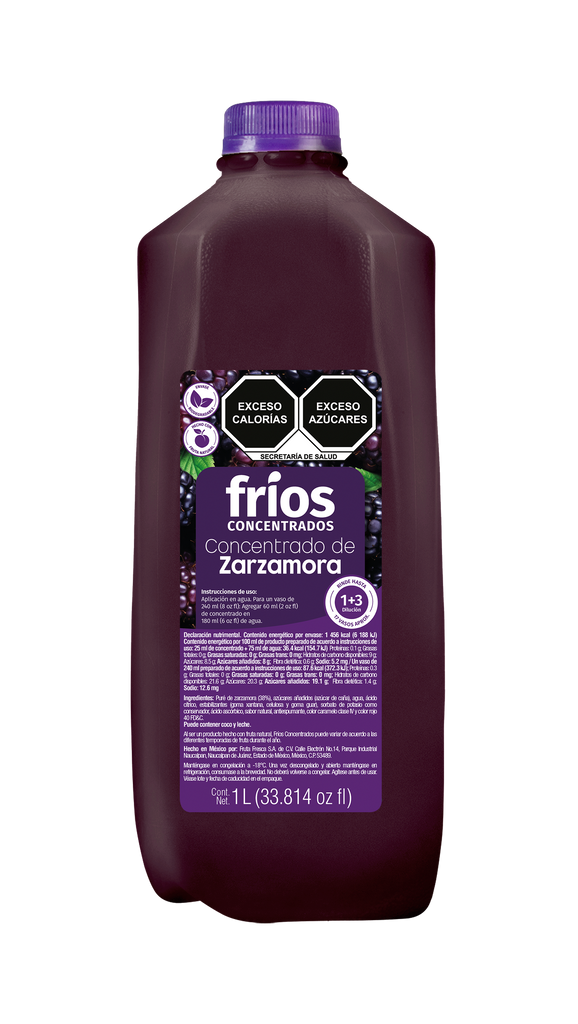 Concentrado Zarzamora Fríos 1 LT(Edo Méx - CDMX)
