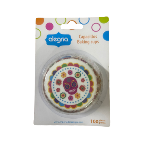 Capacillo Calavera Neon c/100pz