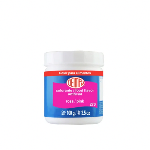 COLORANTE POLVO ROSA 100 GR