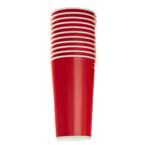 Vaso Cerveza Rojo 44 OZ c/25pz / (Edo Méx - CDMX)