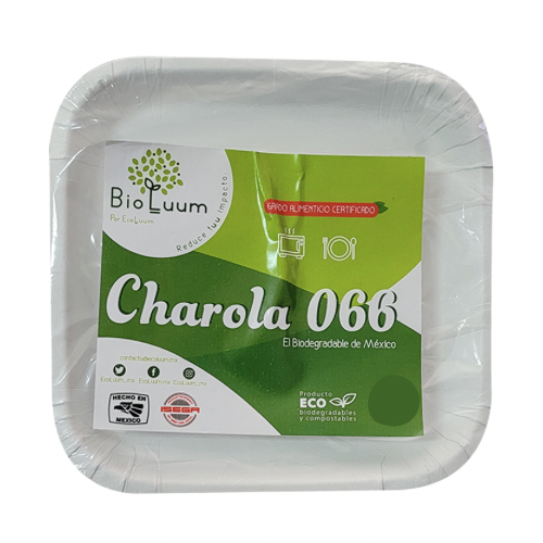 Plato 066 Biodegradable Eco c/25pz