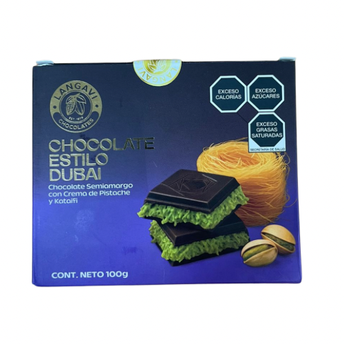 Barra de Chocolate Dubai SemiAmargo 10 pz