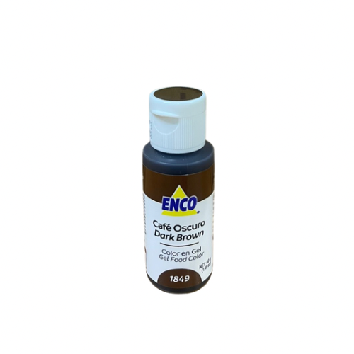 Colorante Café oscuro Gel 40g Enco