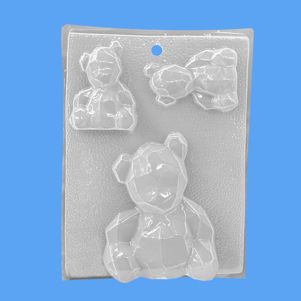 Molde para gelatina  3 osos 1 pz
