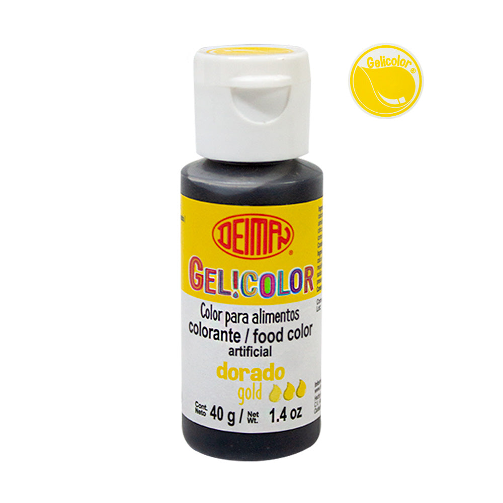 Colorante Dorado 40gr Gel