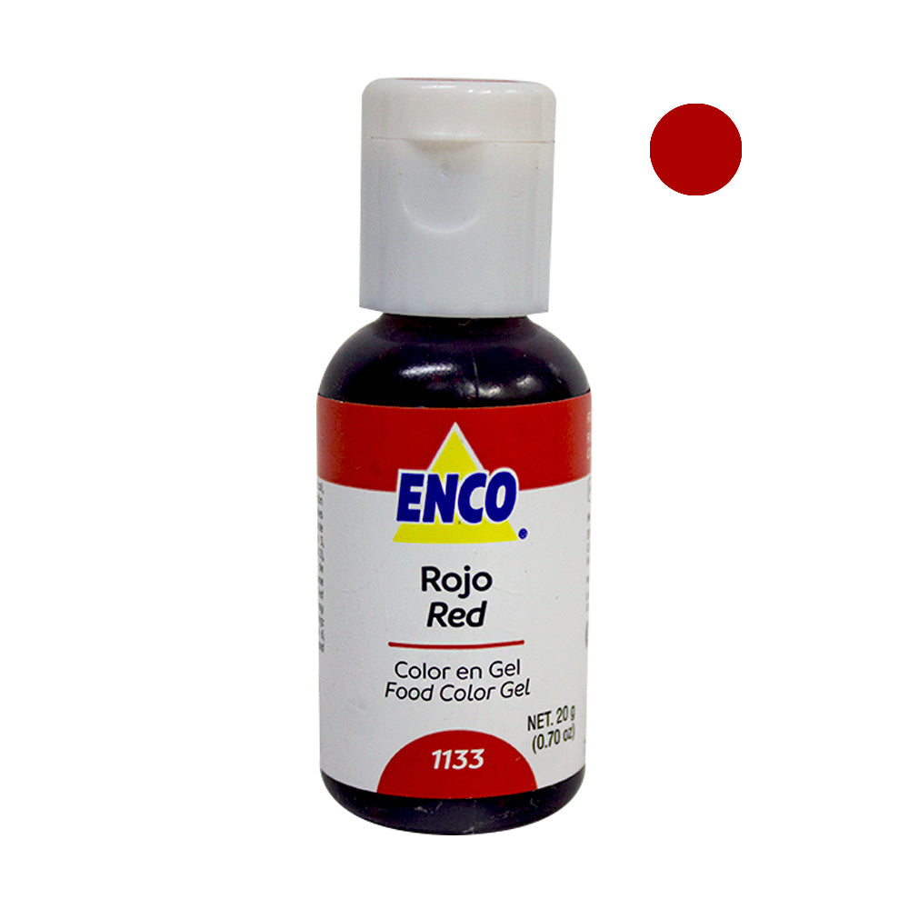 Colorante Rojo 20gr Gel Enco